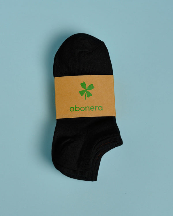 5 par svarte ankelsokker